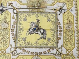 Lot 253: Hermes "Ludovicus Magnus" Scarf, Designer Scarves & Accessories