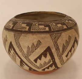 Lot 571. An Anasazi Pottery Jar with Geometric Designs late19th century