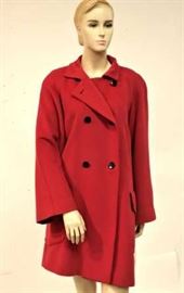 Lot 217: Guy Laroche Swing Coat Jacket in Red