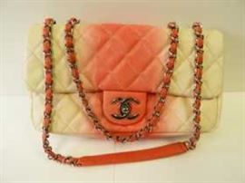 Lot 309: Chanel Bicolor East West Flap Handbag