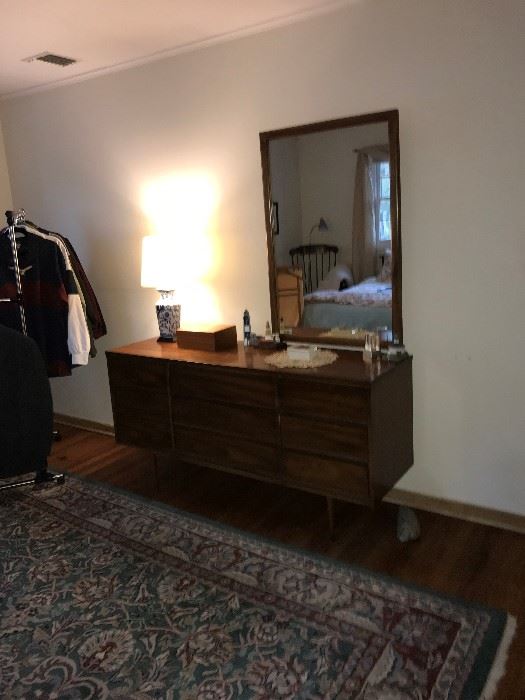 Mid century danish modern dresser with mirror 90.