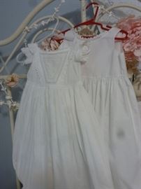 Antique French hand stitched Christing Gowns Antique baby girls white dress
