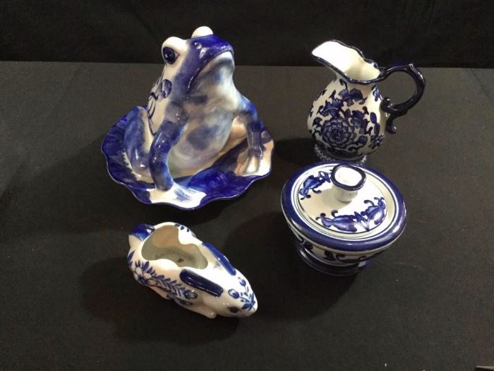 011 blue pottery