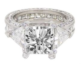 GIA 3CT Diamond Solitaire Ring