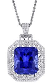 Tanzanite & Diamond Pendant