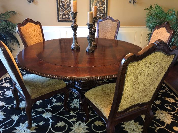 Carol House round Dining Room table and 6 Chairs Buy it Now $2500.00