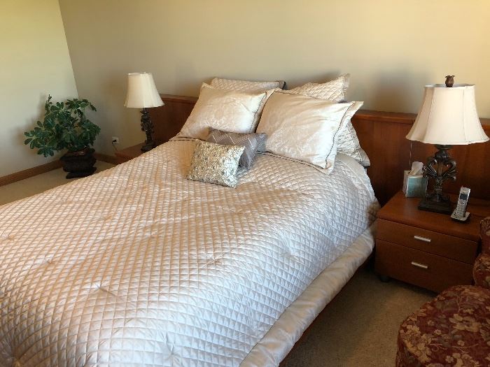 Dania Furniture Platform Queen, 2 nightstands, Dresser and mattress Buy it Now $350