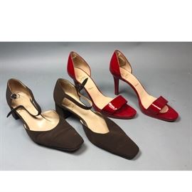 Lot 209 2 pr CHRISTIAN LOUBOUTIN Ladies Shoes. High heel 