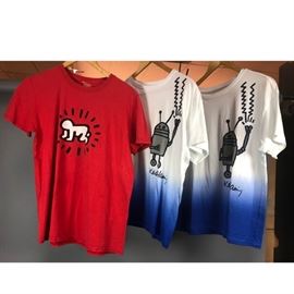 Lot 214 3 Vintage KEITH HARING 1 Pop Shop and SPRZ NY T 