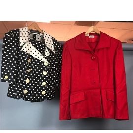 Lot 228 2 Designer Ladies Suits. VALENTINO BOUTIQUE red w