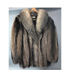 Lot 245 CLAUDE GILBERT Long Haired Fur Jacket. Sz M. Lush