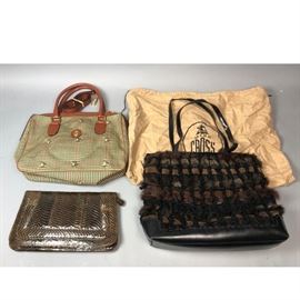 Lot 263 3 piece Fashion Hand Bag Purse Lot. 1 CROSS houn