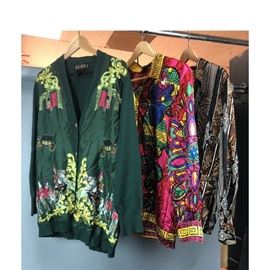 Lot 270 3pc ESCADA Silk Sweaters Blouses. 1 Green sweate