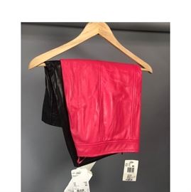 Lot 271 2pc ESCADA Kid Leather Pencil Skirts New with Tag