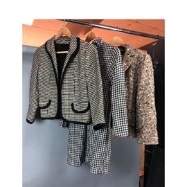 Lot 286 3 Vintage Retro Designer Fashion. Jackets, Blazer