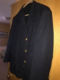 Conductors coat with NP buttons