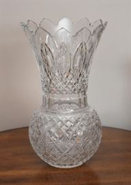 Extra Large Waterford Crystal Peacock Vase (Master Cutter)