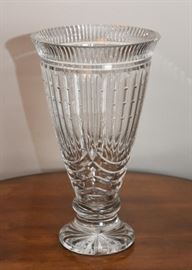Waterford Master Cutter Crystal Vase, Signed by John McGrath