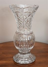 Waterford Crystal Master Cutter Vase, Signed by Jim O'Leary, Director of Design for Waterford