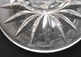 Waterford Crystal Master Cutter Penrose Vase, Signed by Sean O'Donnell