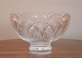 Waterford Crystal Seahorse Centerpiece / Footed Bowl, Signed by Jim O'Leary, Director of Design for Waterford