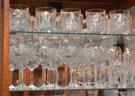 Waterford Millennium Toasting Goblets & Double Old Fashion Glasses