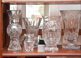 Waterford Crystal Vases (some are signed)