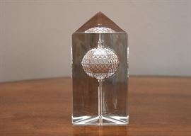 Waterford Crystal Millennium Times Square Paperweight