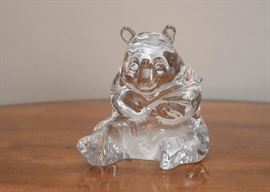 Waterford Crystal Panda Bear Figurine