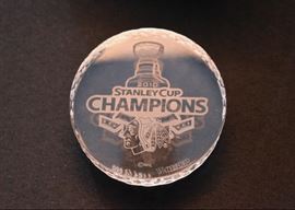 Waterford Crystal 2010 Chicago Blackhawks Championship Puck