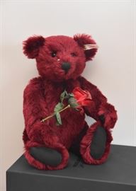 Steiff Crimson Teddy Bear with Rose 