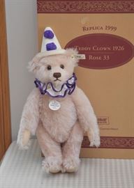 Steiff Teddy Clown Bear, Rose