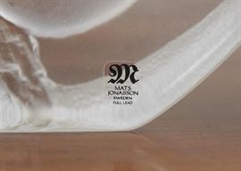 Lead Crystal Art Glass - Mats Jonasson Signature Collection - Koala Bears (Sweden)