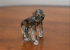 Swarovski Crystal Gorilla Cub Walking - Endangered Wildlife Series (with box)
