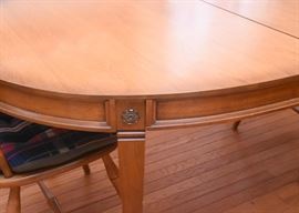 Vintage Dining Table (with 2 extra leaves & pads)