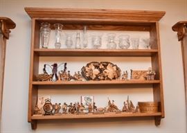 Wooden Wall Display Shelf