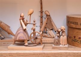 Handcrafted Wood / Wooden Folk Art Figurines