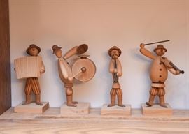 Handcrafted Wood / Wooden Folk Art Figurines