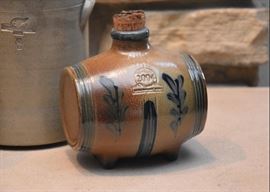 Collectible Salt Glazed Pottery - Crocks, Vessels, Plates, Etc. (Rowe Pottery Works & Others)