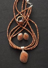 Costume Jewelry (Necklace, Earrings & Ring Set)