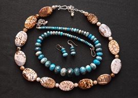 Costume Jewelry (Beaded Necklaces, Earrings)