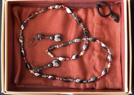 Costume Jewelry (Beaded Necklace & Earring Set)