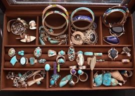 Women's Jewelry (Turquoise, Some Sterling Silver, Semi-Precious Stones)