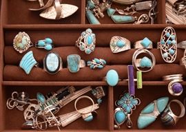 Women's Jewelry (Turquoise, Some Sterling Silver, Semi-Precious Stones)