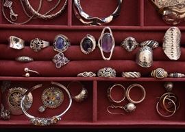 Women's Jewelry (Some Sterling Silver, Semi-Precious Stones)