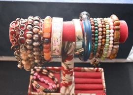 Women's Jewelry (Bracelets - Cuffs, Bangles, Beaded, Some Sterling Silver)