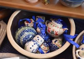 Boleslawiec Polish Pottery Christmas Ornaments
