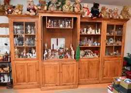 Entertainment Unit / Cabinet with Display Bookshelves