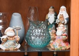 G. DeBrekht Christmas Figurines, Glassware & Crystal Vases