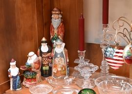 G. DeBrekht Christmas Figurines, Glassware & Crystal, Candlesticks, Bowls, Dishes